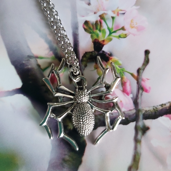 Jewels & Gems Jewelry - 2 for 20$: Spider Pendant Silver Necklace